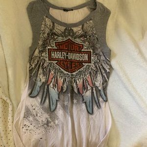 Harley Davidson no sleeves t-shirt size medium
